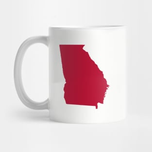 Bulldog Red Georgia Mug